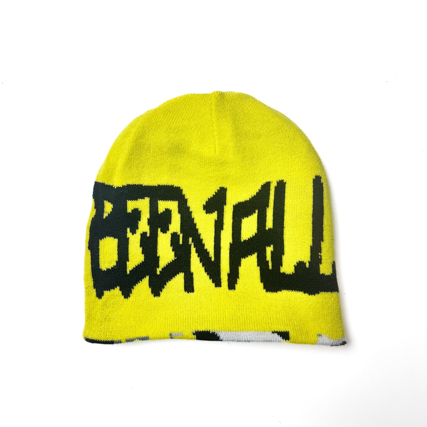 YELLOW CAMO REVERSE BEANIE