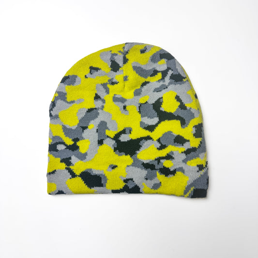 YELLOW CAMO REVERSE BEANIE